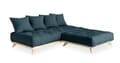 Ecksofa SENZA Sofa Tagesbett mit Hocker Gestell Kiefer natur von Karup