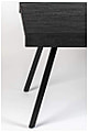Design Esstisch SURI BLACK 180 x 90 cm Platte recycled Teak