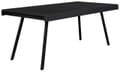Design Esstisch SURI BLACK 200 x 90 cm Platte recycled Teak