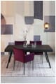 Design Esstisch SURI BLACK 200 x 90 cm Platte recycled Teak