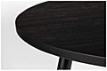 Esstisch MO BLACK 110 cm mit runder Platte aus recycled Teak