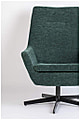 Lounge Sessel BRUNO Cordstoff Grün drehbar