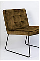 Lounge Sessel CLARK Velvet Samtstoff Goldbraun