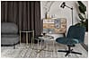 Lounge Sessel BELMOND Cordstoff Grün drehbar