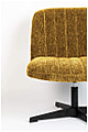 Lounge Sessel BELMOND Cordstoff Ocker drehbar