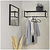Wandgarderobe Smooth Stahlrohr Schwarz pulverbeschichtet, von Spinder