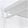 Wandgarderobe REX 3 Weiß Garderobe mit Hutablage und 5 Haken Spinder