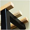 Garderobe Wandgarderobe RIZZOLI XS Schwarz mit Ablage, von Spinder