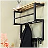 Garderobe Wandgarderobe RIZZOLI XS Schwarz mit Ablage, von Spinder