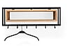 Garderobe Wandgarderobe SCHOOL 80 Stahl Schwarz Ablage Eiche, Spinder