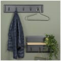 Wandgarderobe JEFFERSON WOOD 3 Stahl Schwarz und Eiche, Spinder Design