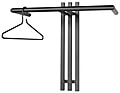 Wandgarderobe SENZA 1 Stahl Schwarz Garderobenhalter, Spinder Design