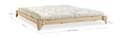 Futonbett Bett ELAN Massivholzbett Gestell Kiefer natur, von Karup