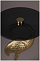 Beistelltisch Kranich Gold von DUTCHBONE mit runder Glasplatte