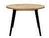 Ausziehtisch Esstisch TABLE ROUND Optik: Artisan Eiche, Beine schwarz