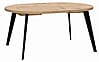Ausziehtisch Esstisch TABLE ROUND Optik: Artisan Eiche, Beine schwarz