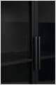Schwarze Vintage Vitrine Kommode FERRE M