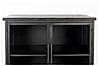 Schwarze Vintage Vitrine Kommode FERRE L