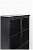 Schwarze Vintage Vitrine Kommode FERRE L
