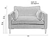 Zuiver Sessel LOVE SEAT SUMMER COFFEE