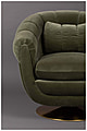 Drehbarer Lounge Sessel MEMBER Samtstoff OLIVE von DutchBone
