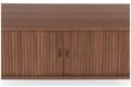 Sideboard BARBIER WALNUSS von ZUIVER mit Rollo Schiebetüren