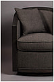 Drehbarer Lounge Sessel AMARON Natur und Grau von DutchBone