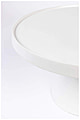 Runder Couchtisch FLOSS WHITE von Zuiver aus Aluminiumguss Ø 60 cm