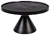 Runder Couchtisch FLOSS BLACK von Zuiver aus Aluminiumguss Ø 60 cm