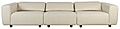 Zuiver 4,5-sitzer Sofa WINGS NATURAL mit klappbaren Rückenteil
