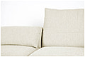 Zuiver 4,5-sitzer Sofa WINGS NATURAL mit klappbaren Rückenteil