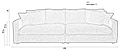 Zuiver 3-sitzer Sofa SENSE Grau Soft