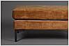 Hocker HOUDA Samtstoff CARAMEL Braun von DUTCHBONE