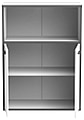 Regal Standregal KEFLAVIK mit 2 Türen Optik: Weiß und Grau, von Forte