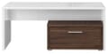 Couchtisch RAIDON Optik: Weiß Walnuss Front Highgloss von Forte