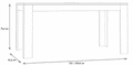 Esstisch Ausziehtisch RAIDON 160 x 90 cm Optik: Weiß Walnuss von Forte