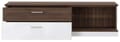 Wohnwand 4-tlg. RAIDON Optik: Weiß Walnuss Front Highgloss, von Forte