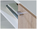 Sideboard HOYVIK 2-trg. 2 Schubladen Optik: Sonoma Eiche / Weiß, Forte