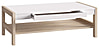 Couchtisch HOYVIK mit Schublade Optik Sonoma Eiche und Weiß, von Forte