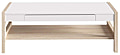Couchtisch HOYVIK mit Schublade Optik Sonoma Eiche und Weiß, von Forte