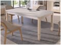 Esstisch HOYVIK 160 x 90 cm Optik Sonoma Eiche und Weiß, von Forte