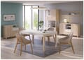 Esstisch HOYVIK 160 x 90 cm Optik Sonoma Eiche und Weiß, von Forte