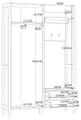 Garderobe Kompaktgarderobe HOYVIK Sonoma Eiche Optik / Weiß, von Forte