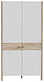 Kleiderschrank HOYVIK 2 Türen Optik: Sonoma Eiche und Weiß, Forte