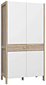 Kleiderschrank HOYVIK 2 Türen Optik: Sonoma Eiche und Weiß, Forte