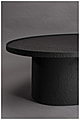 Couchtisch WINSTON OVAL BLACK von DUTCH BONE 120 x 60 cm