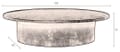 Couchtisch WINSTON OVAL BLACK von DUTCH BONE 120 x 60 cm