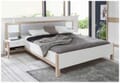 Doppelbett Bett HOYVIK 160 x 200 cm, Sonoma Eiche Optik / Weiß, Forte