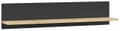 Wohnwand DECYMA 4-tlg. Optik Schwarz / Artisan Eiche von Forte