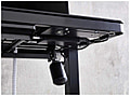 Höhenverstellbarer Schreibtisch elektrisch LIFT4HOME in schwarz mit USB